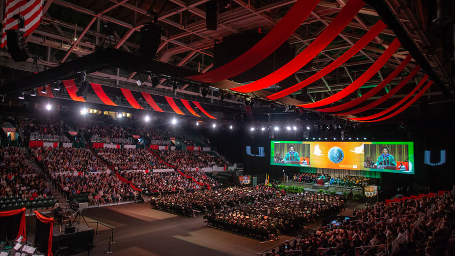 Watsco Center arena interior packed with fans